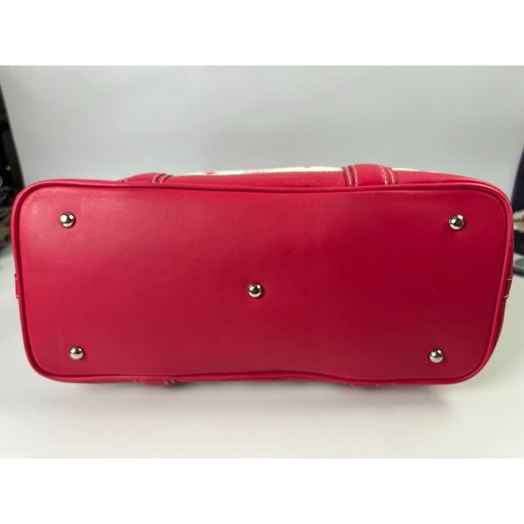 MCM Handbag White/raspberry Leather Tote - Picture 7 of 16